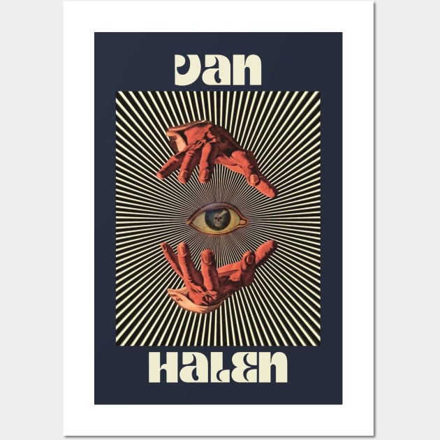 Hand Eyes Van Halen Wall Art by Kiho Jise